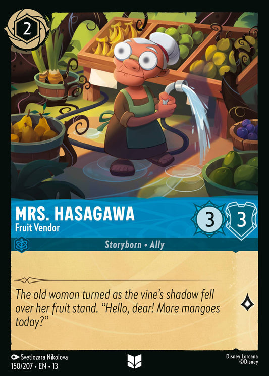 Mrs. Hasagawa - Fruit Vendor - Uncommon Lorcana Card