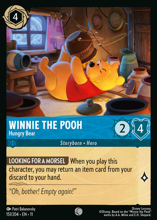 Winnie the Pooh - Hungry Bear - Common Lorcana Card