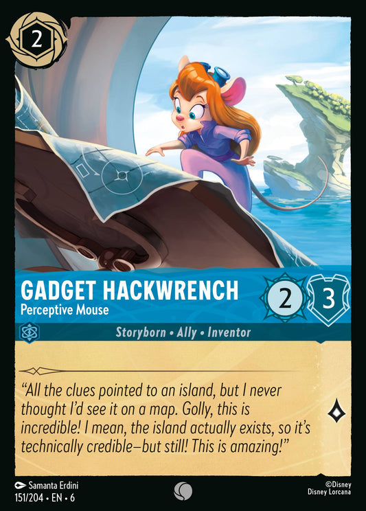 Gadget Hackwrench - Perceptive Mouse - Common Lorcana Card