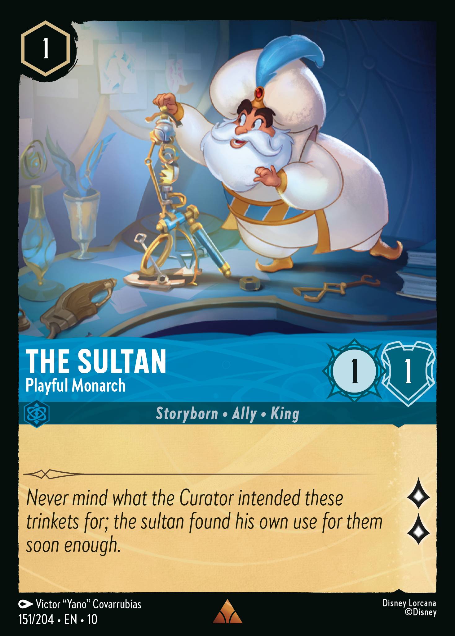 The Sultan - Playful Monarch - Rare Lorcana Card