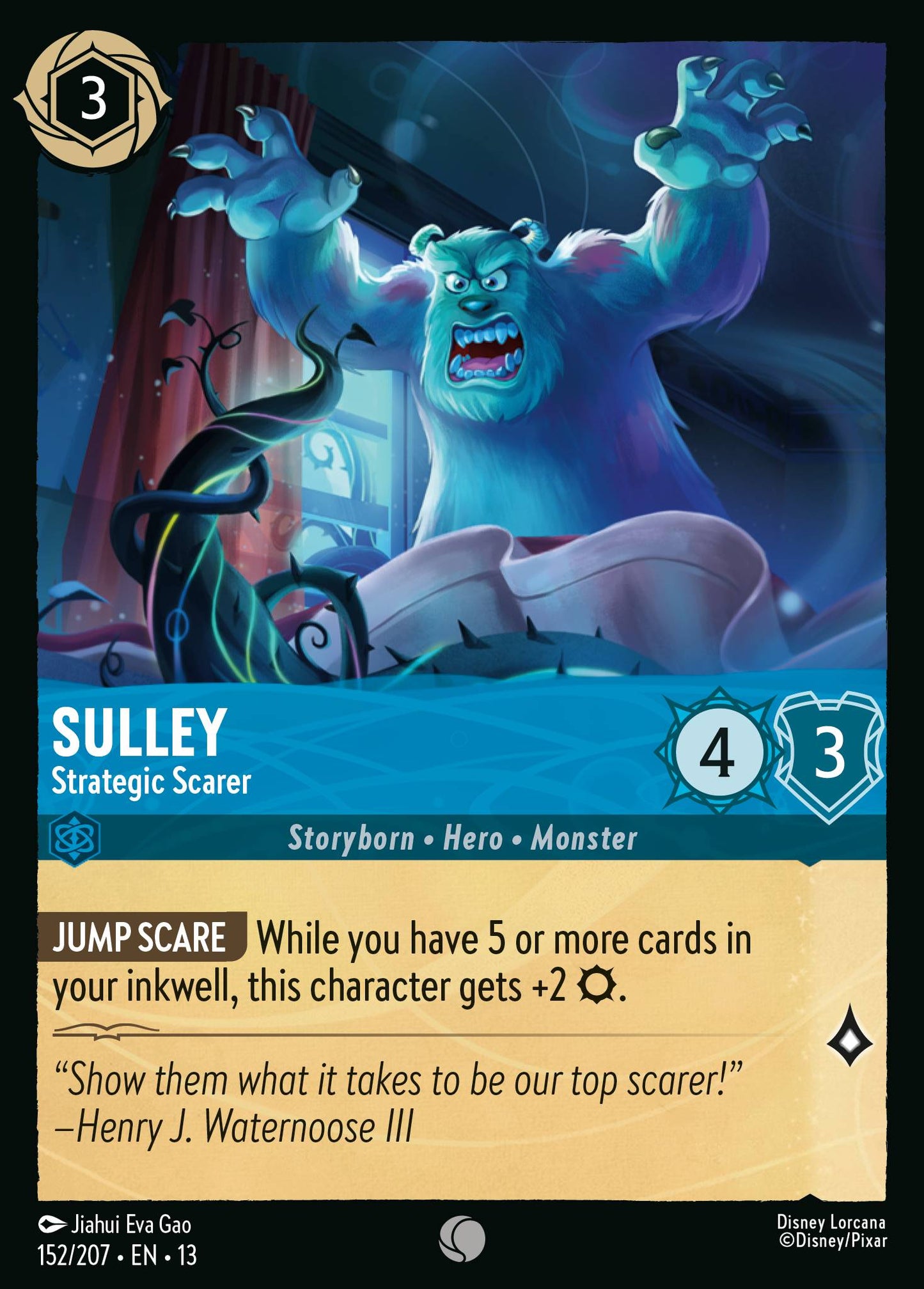 Sulley - Strategic Scarer - Common Lorcana Card
