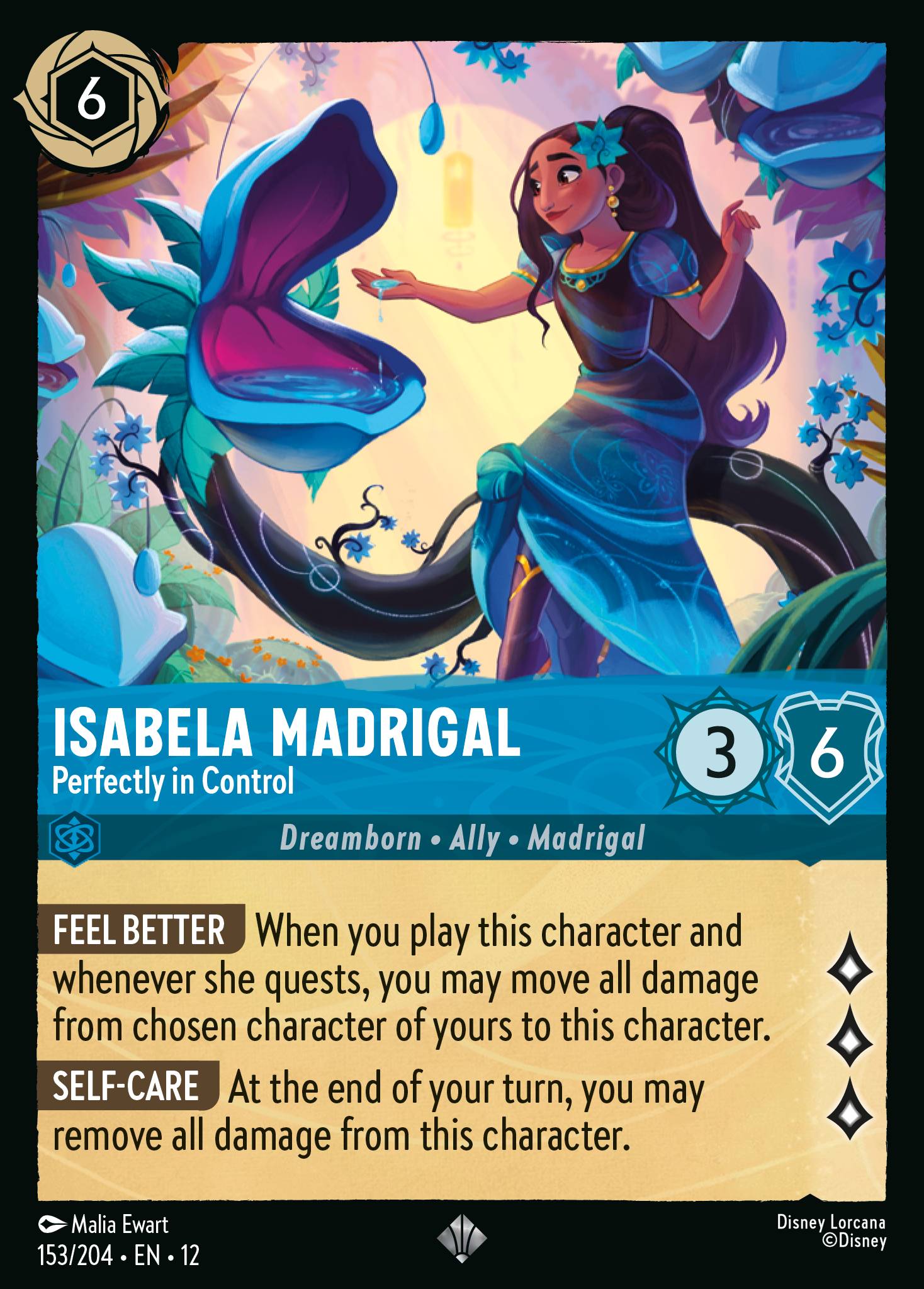 Isabela Madrigal - Perfectly in Control - Super Rare Lorcana Card