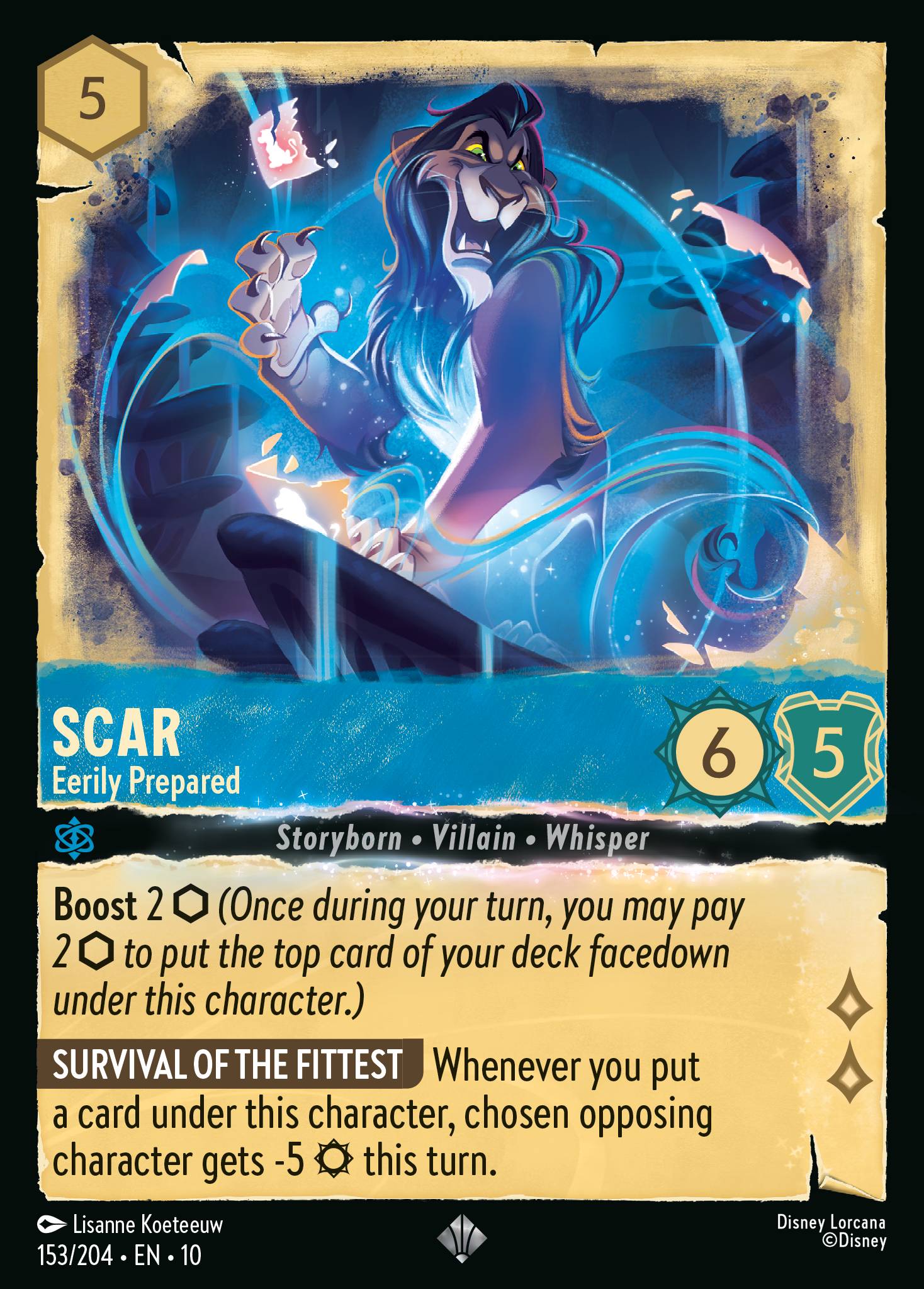 Scar - Eerily Prepared - Disney Lorcana Card