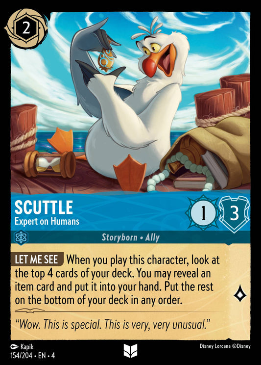 Scuttle - Expert on Humans - Uncommon Lorcana Card
