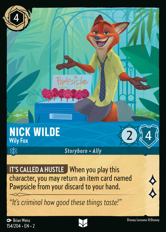 Nick Wilde - Wily Fox - Uncommon Lorcana Card