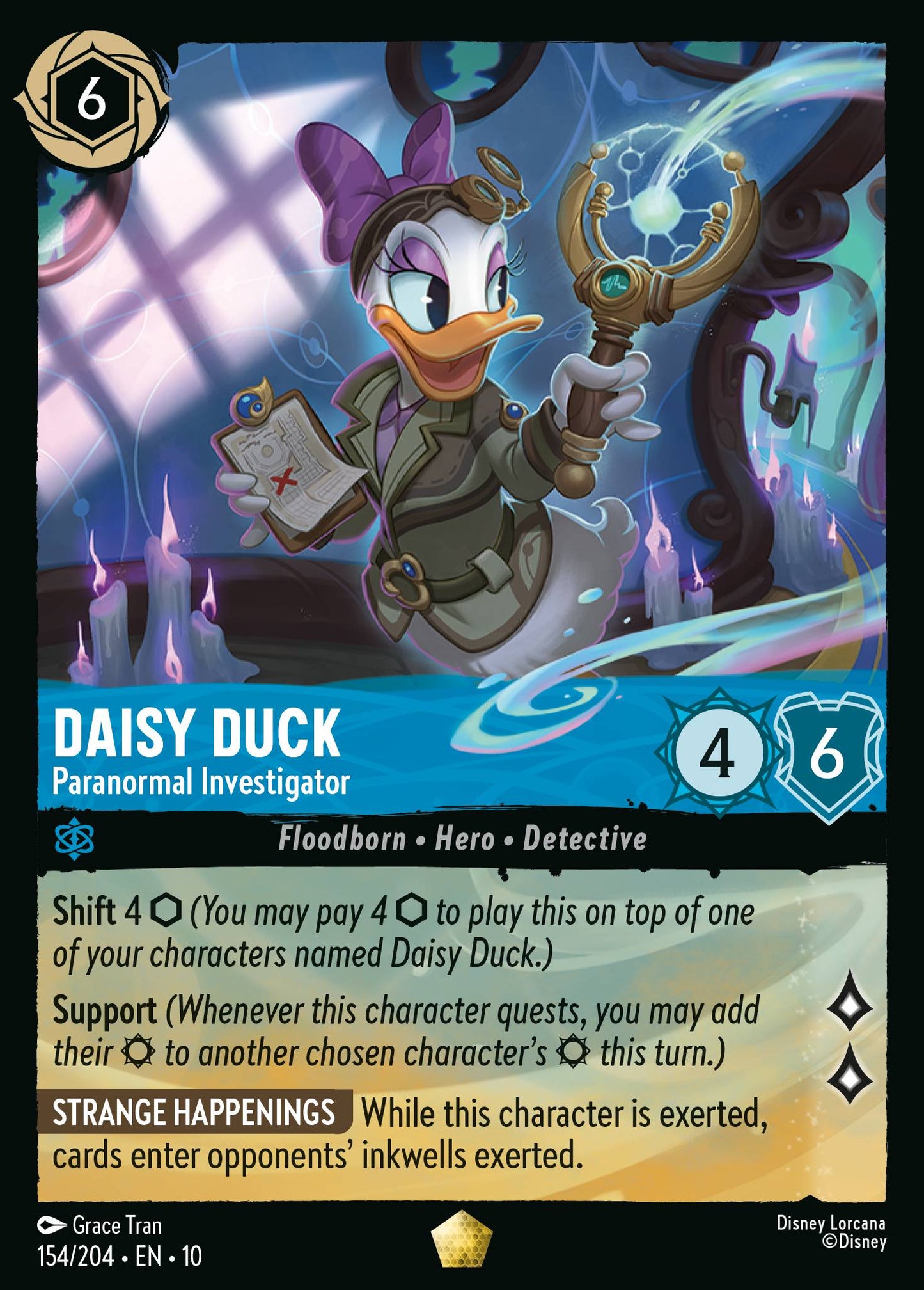 Daisy Duck - Paranormal Investigator - Legendary Lorcana Card