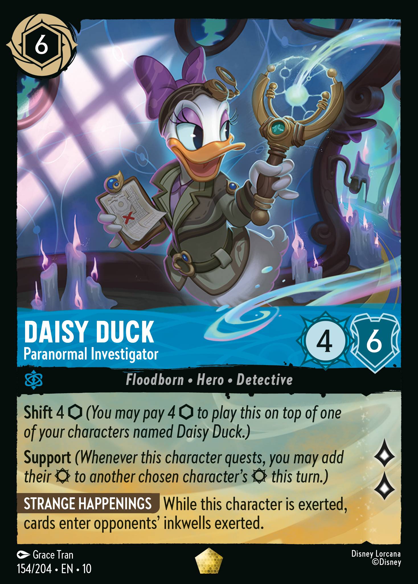 Daisy Duck - Paranormal Investigator - Legendary Lorcana Card