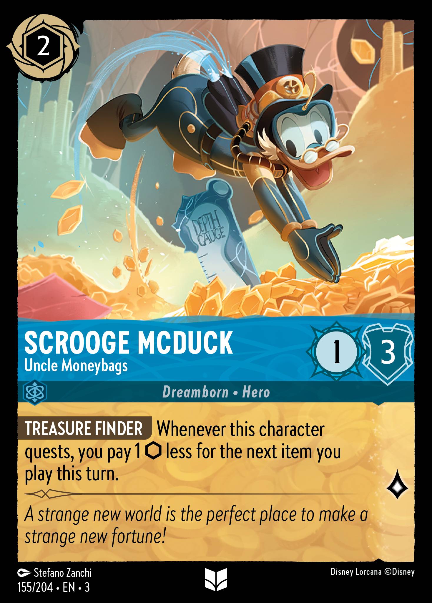 Scrooge McDuck - Uncle Moneybags - Disney Lorcana Card
