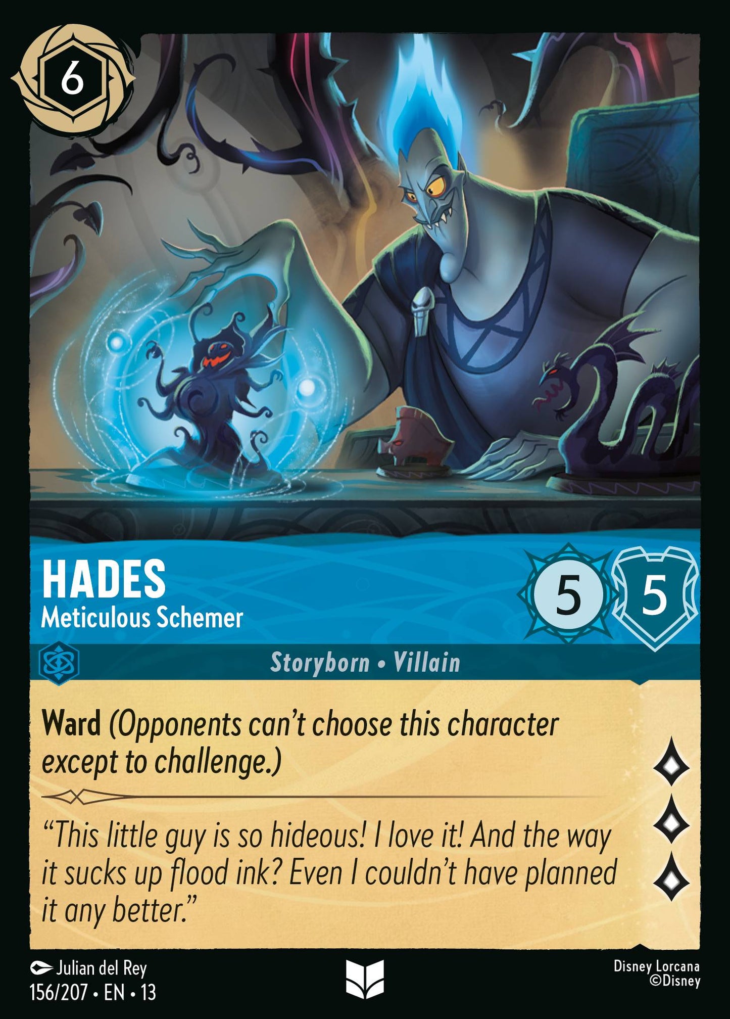 Hades - Meticulous Schemer - Uncommon Lorcana Card