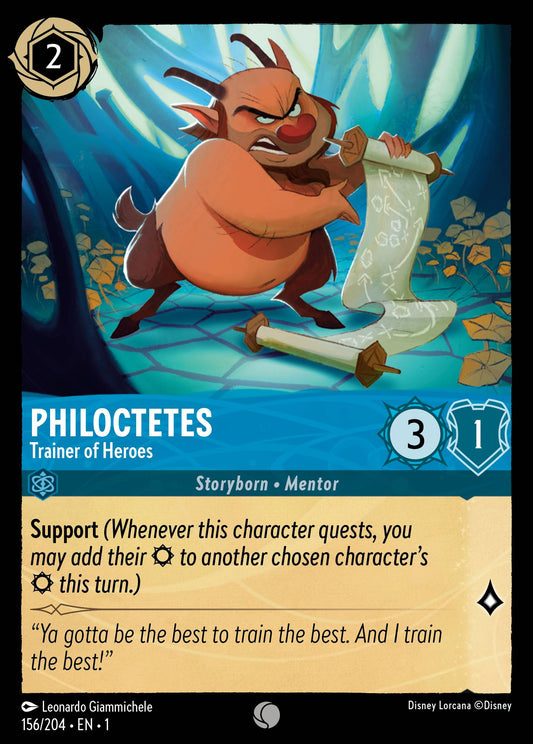 Philoctetes - Trainer of Heroes - Common Lorcana Card