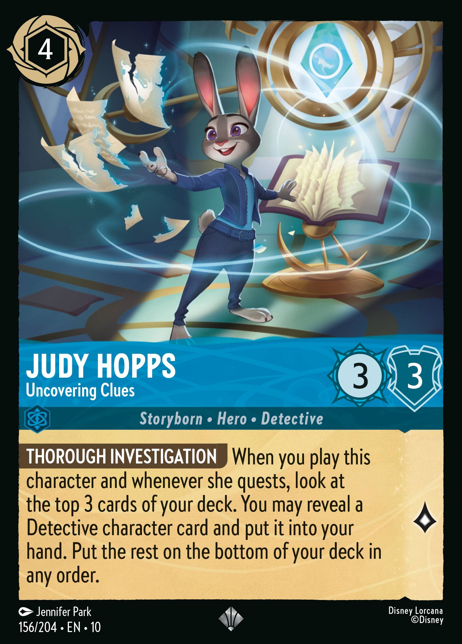 Judy Hopps - Uncovering Clues (Super Rare)
