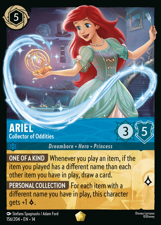 Ariel - Collector of Oddities - Legendary Lorcana Card