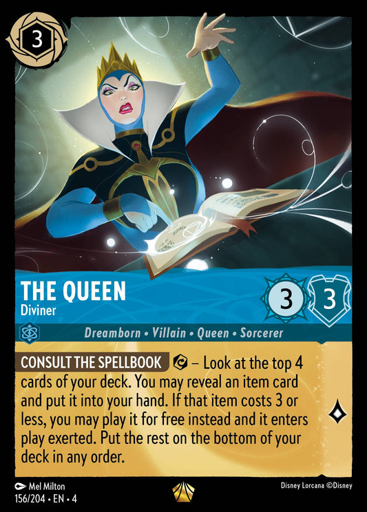 The Queen - Diviner - Legendary Lorcana Card