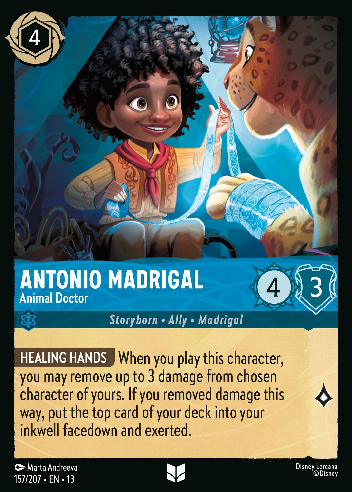 Antonio Madrigal - Animal Doctor - Uncommon Lorcana Card