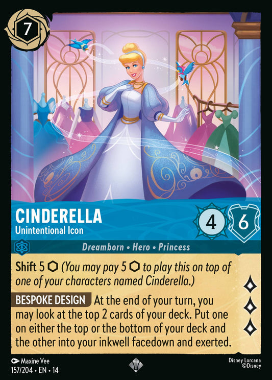 Cinderella - Unintentional Icon - Super Rare Lorcana Card