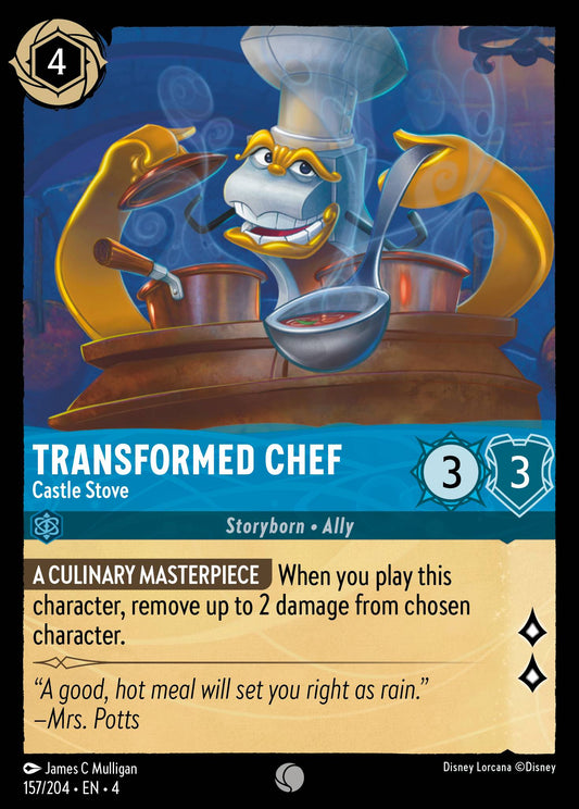 Transformed Chef - Castle Stove - Common Lorcana Card