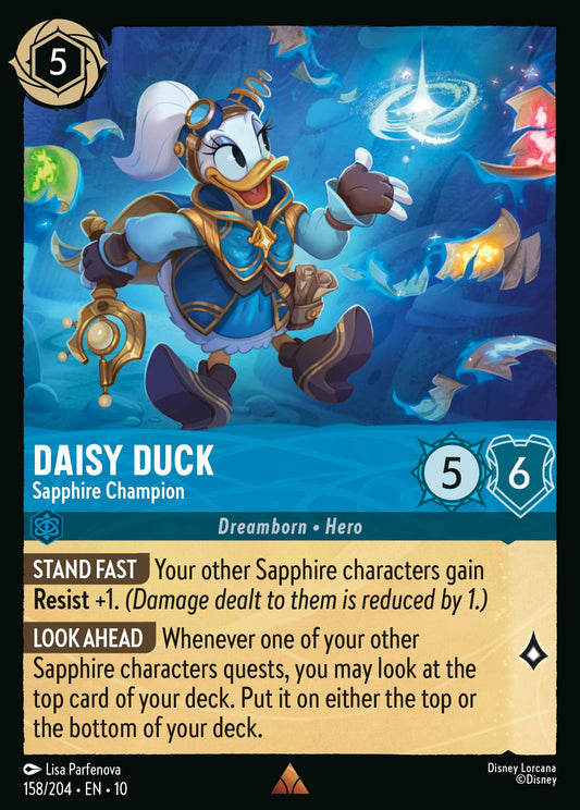 Daisy Duck - Sapphire Champion - Rare Lorcana Card