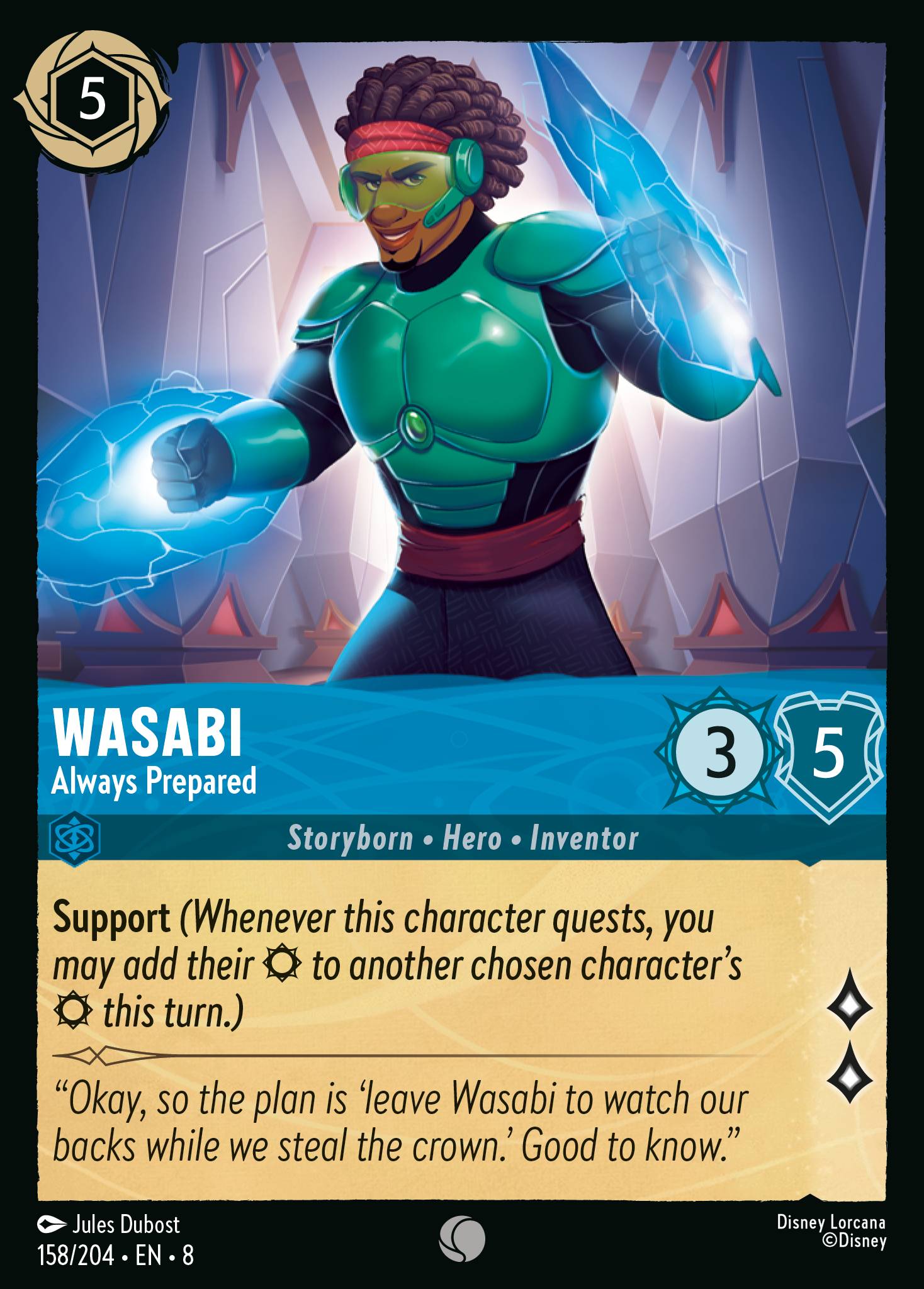 Wasabi - Always Prepared - Common Lorcana Card