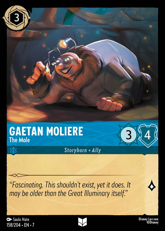 Gaetan Moliere - The Mole - Uncommon Lorcana Card