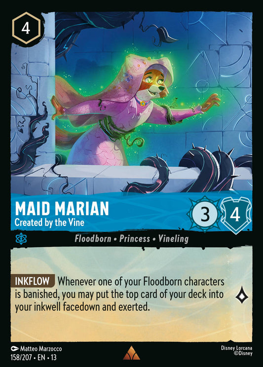 Maid Marian - Created by the Vine - Rare Lorcana Card