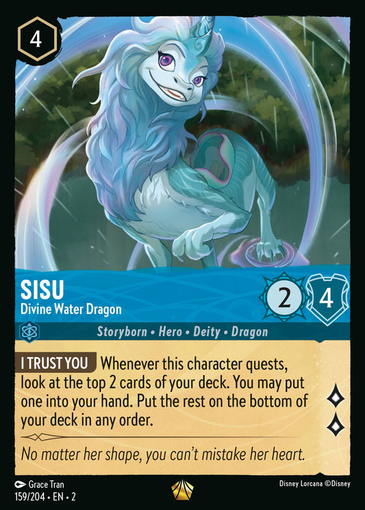 Sisu - Divine Water Dragon - Legendary Lorcana Card