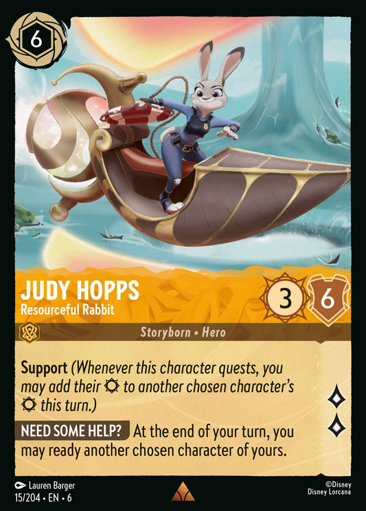 Judy Hopps - Resourceful Rabbit - Rare Lorcana Card
