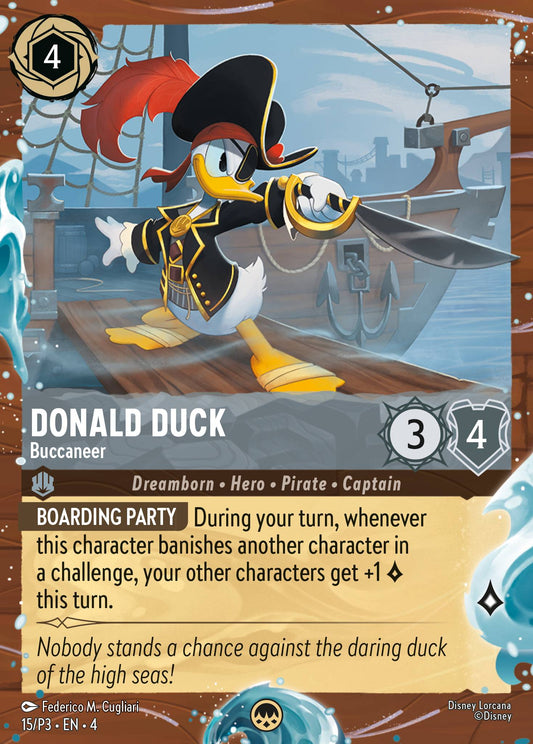 Donald Duck - Buccaneer - Disney Lorcana Promo Cards - Holofoil