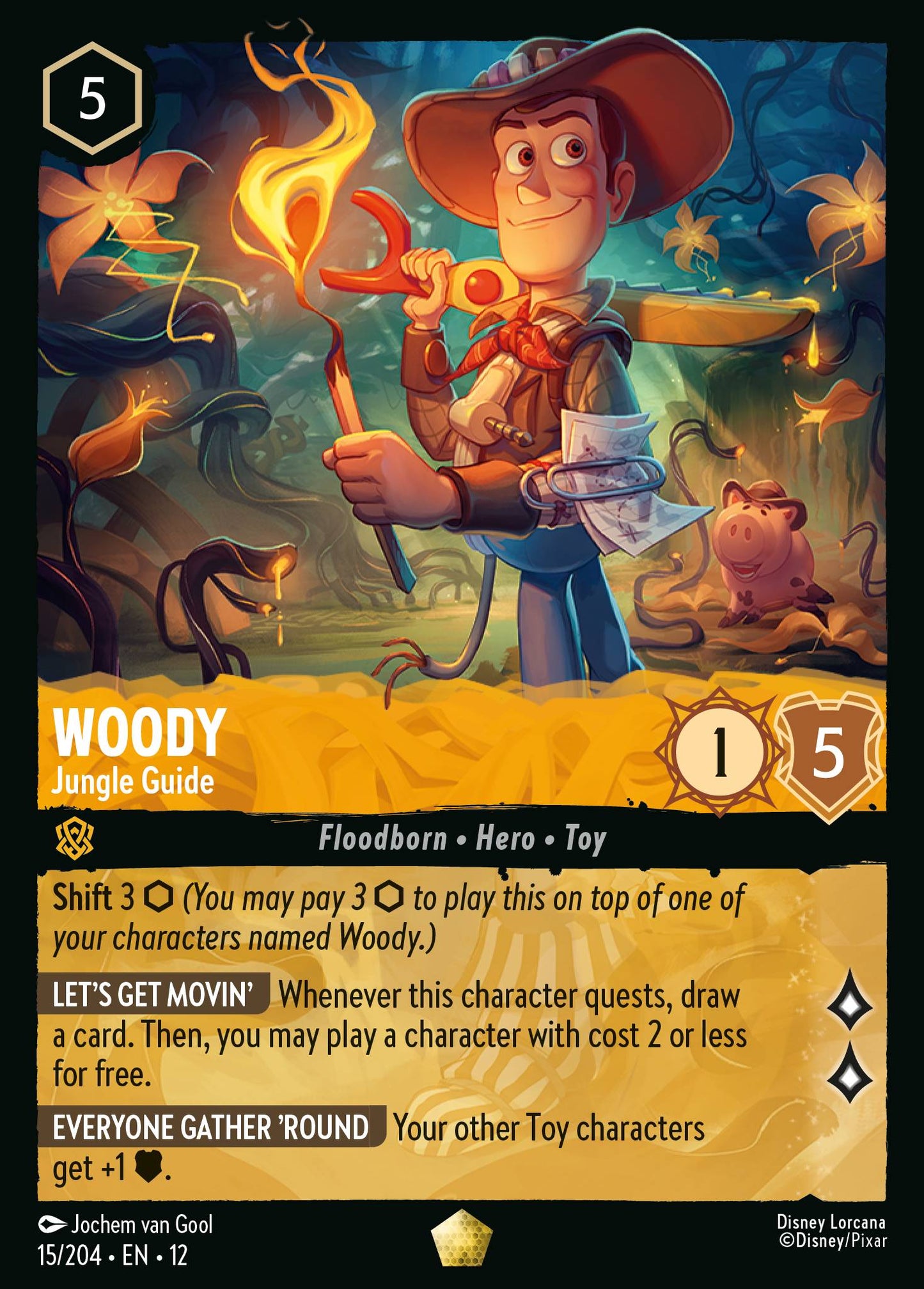 Woody - Jungle Guide - Legendary Lorcana Card