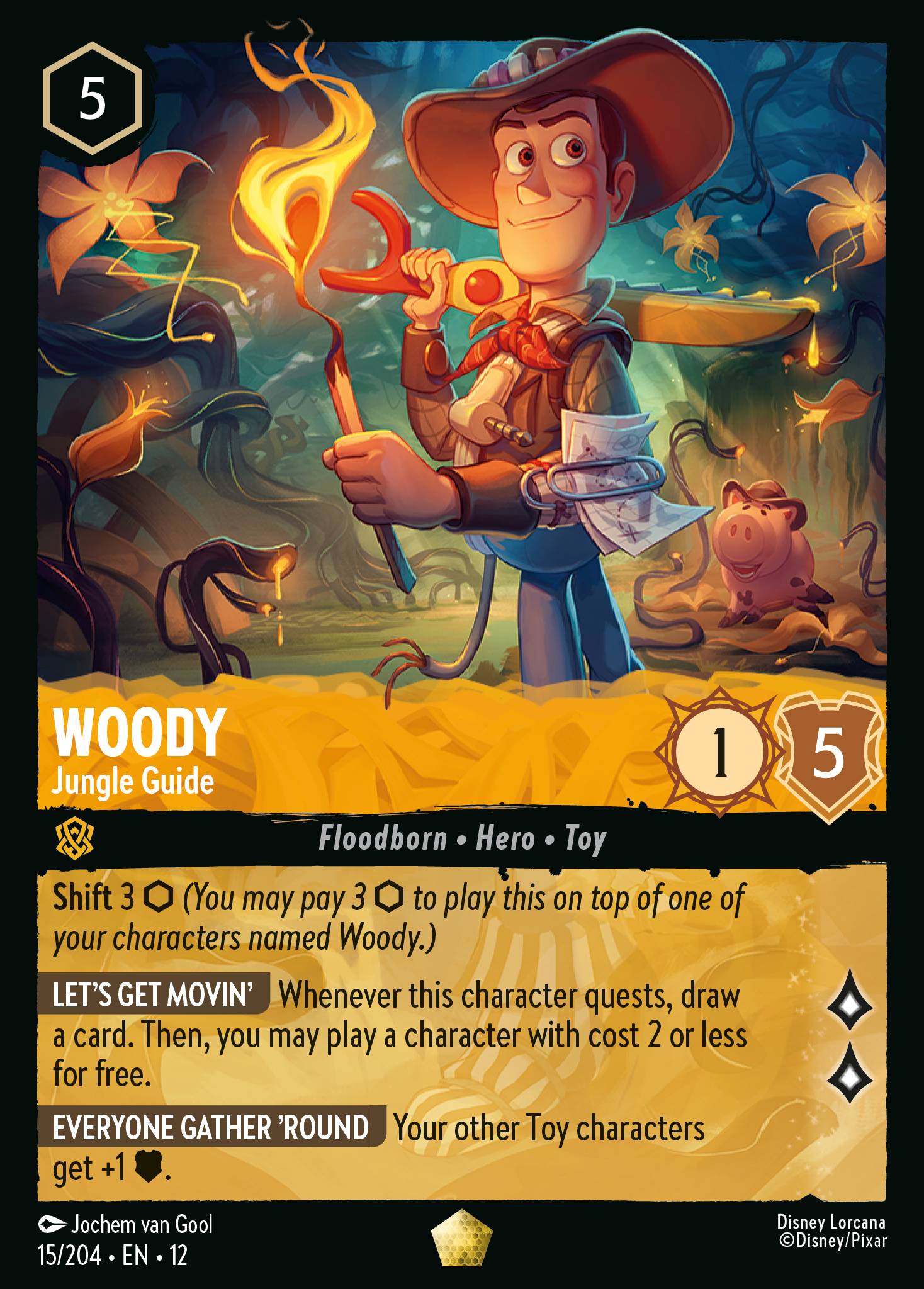 Woody - Jungle Guide - Legendary Lorcana Card