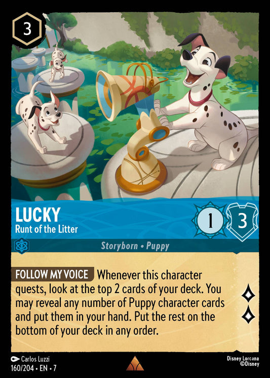 Lucky - Runt of the Litter - Rare Lorcana Card