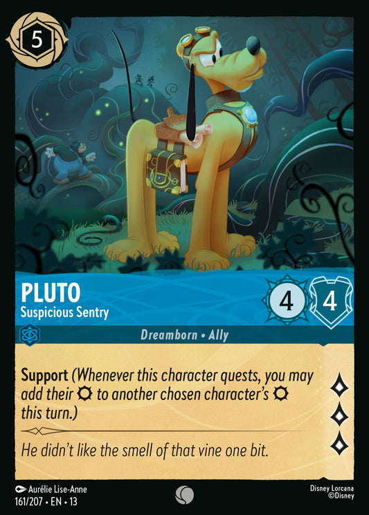 Pluto - Suspicious Sentry - Common Lorcana Card