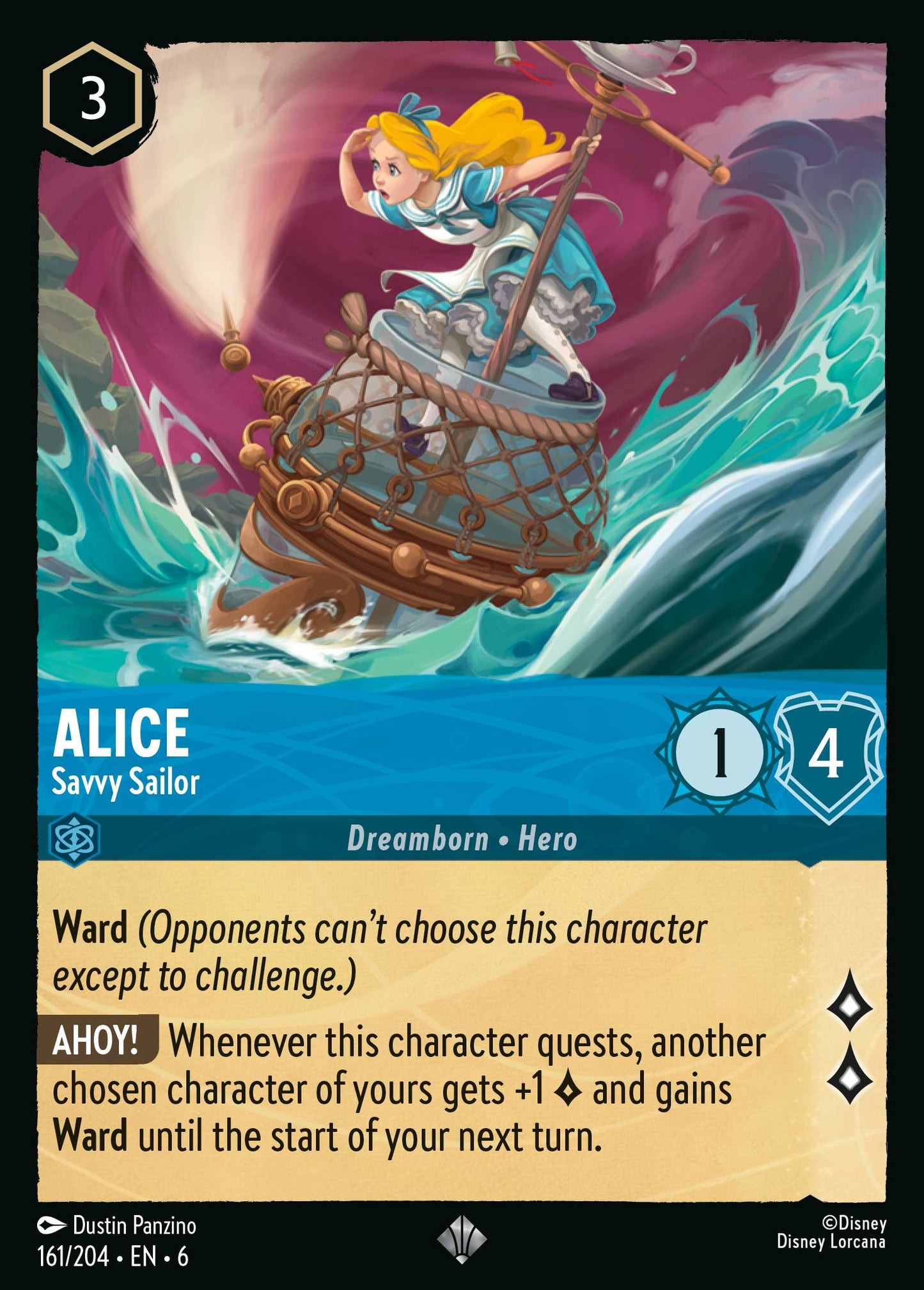 Alice - Savvy Sailor - Super Rare Lorcana Card