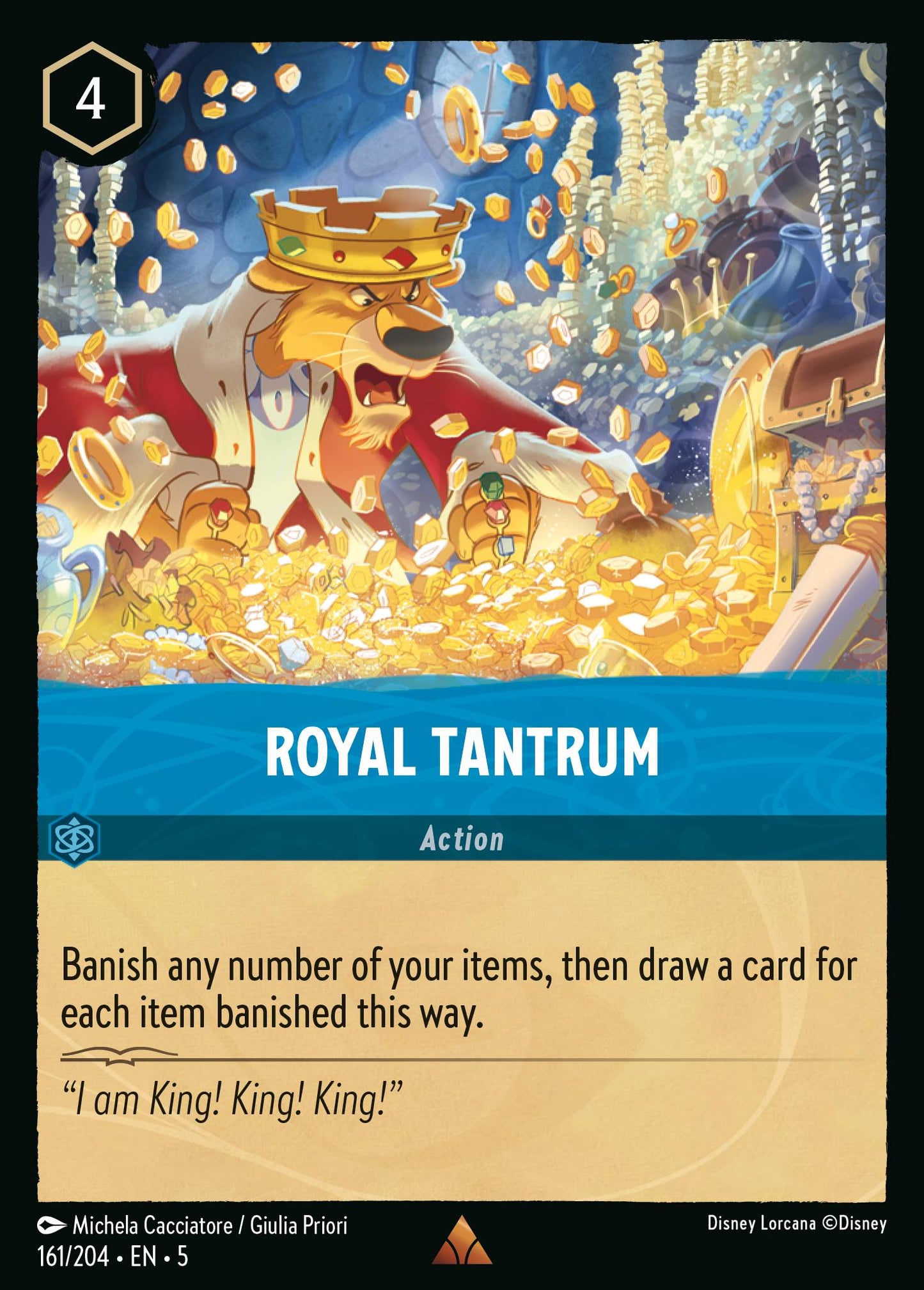 Royal Tantrum - Rare Lorcana Card