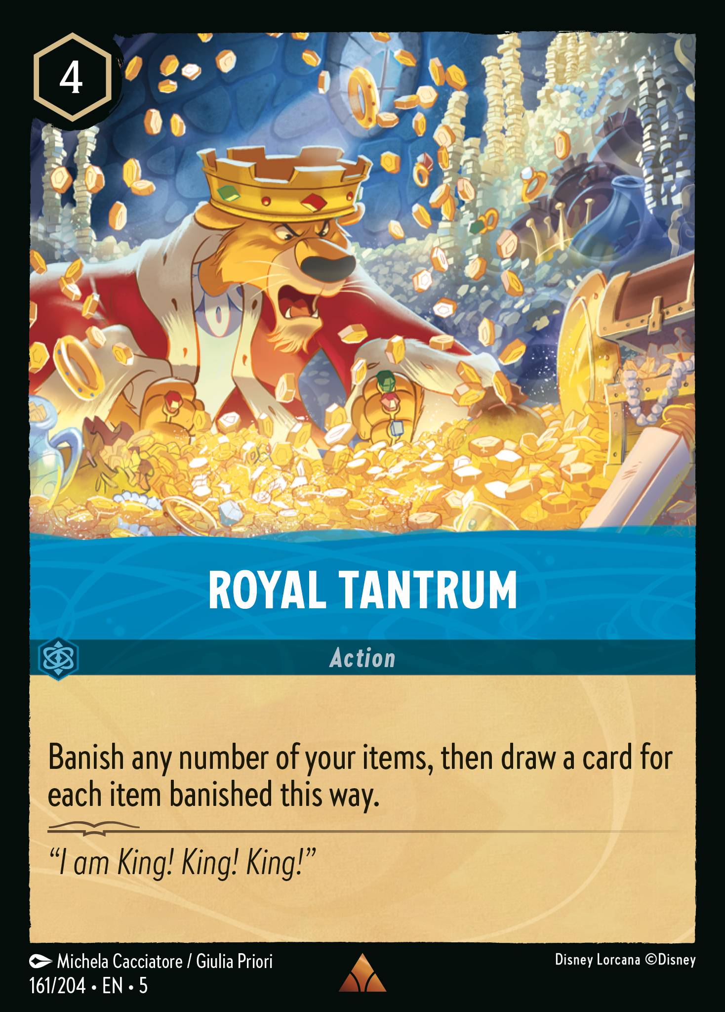 Royal Tantrum - Rare Lorcana Card
