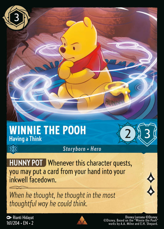 Winnie the Pooh - Having a Think - Rare Lorcana Card
