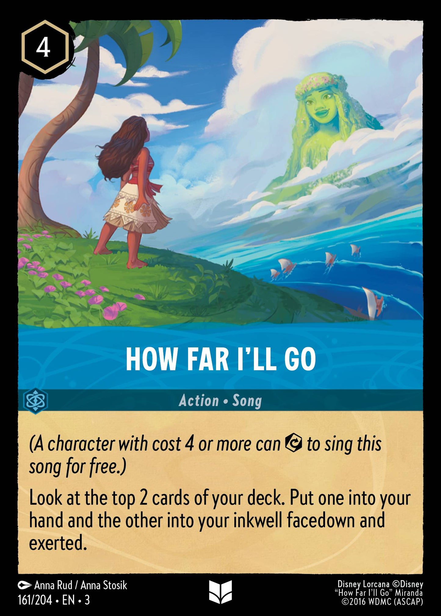 How Far I'll Go - Disney Lorcana Card