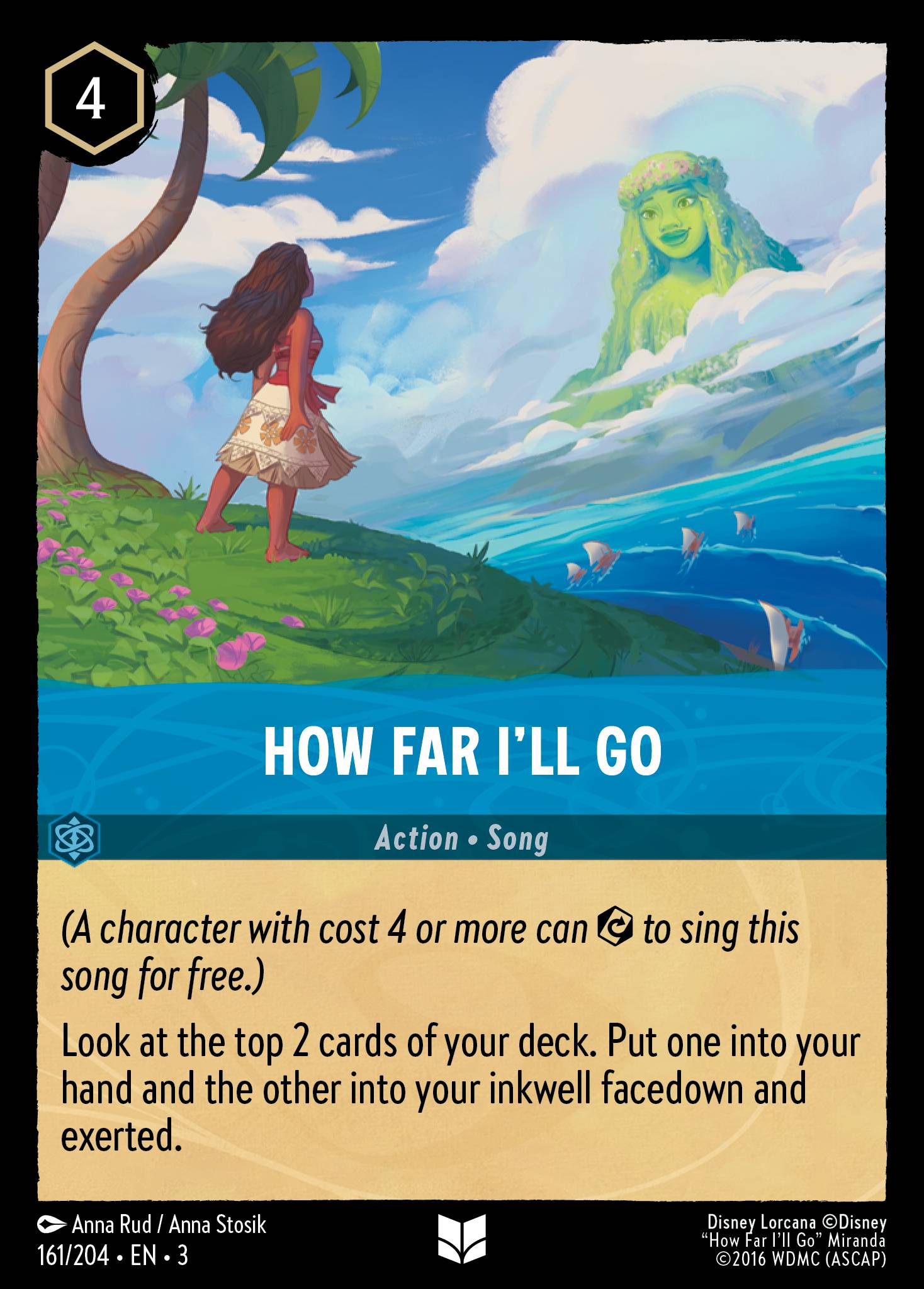 How Far I'll Go - Disney Lorcana Card