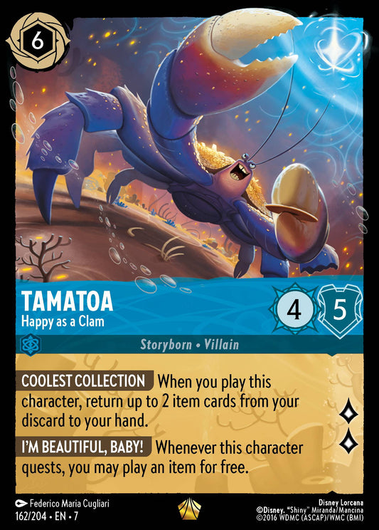 Tamatoa - Happy as a Clam - Legendary Lorcana Card
