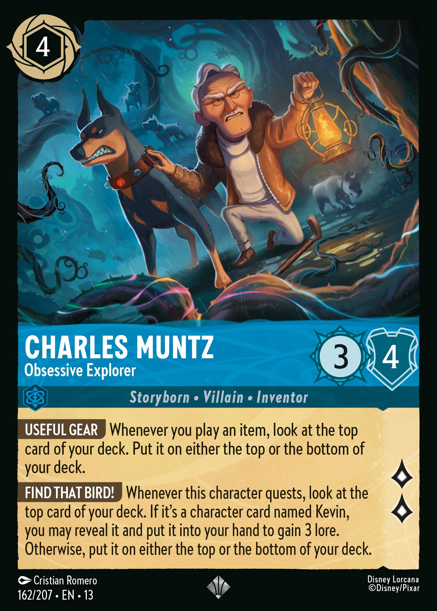 Charles Muntz - Obsessive Explorer - Super Rare Lorcana Card