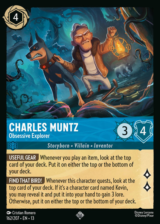Charles Muntz - Obsessive Explorer - Super Rare Lorcana Card