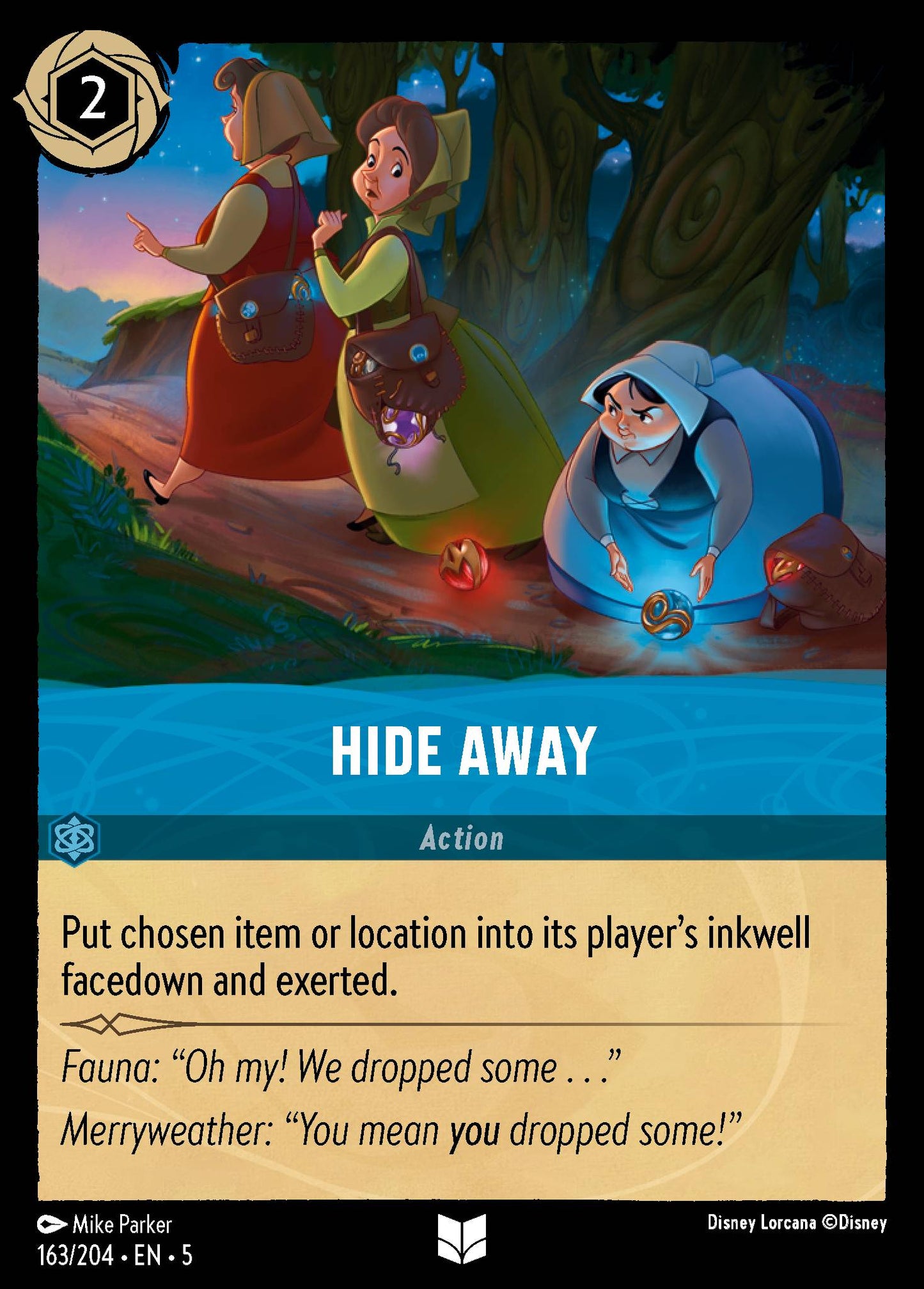 Hide Away - Uncommon Lorcana Card