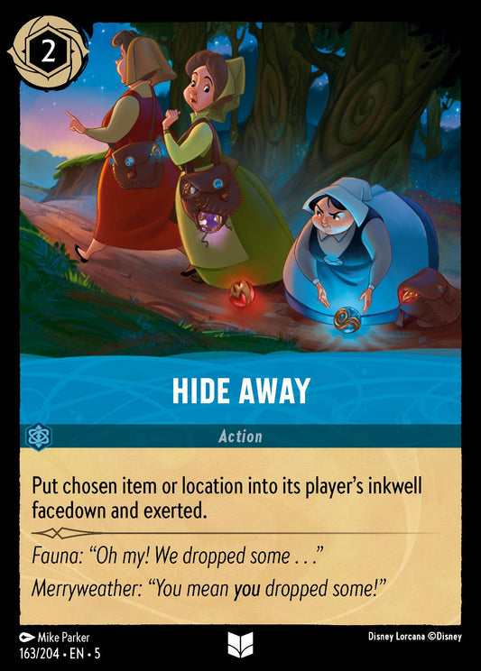 Hide Away - Uncommon Lorcana Card