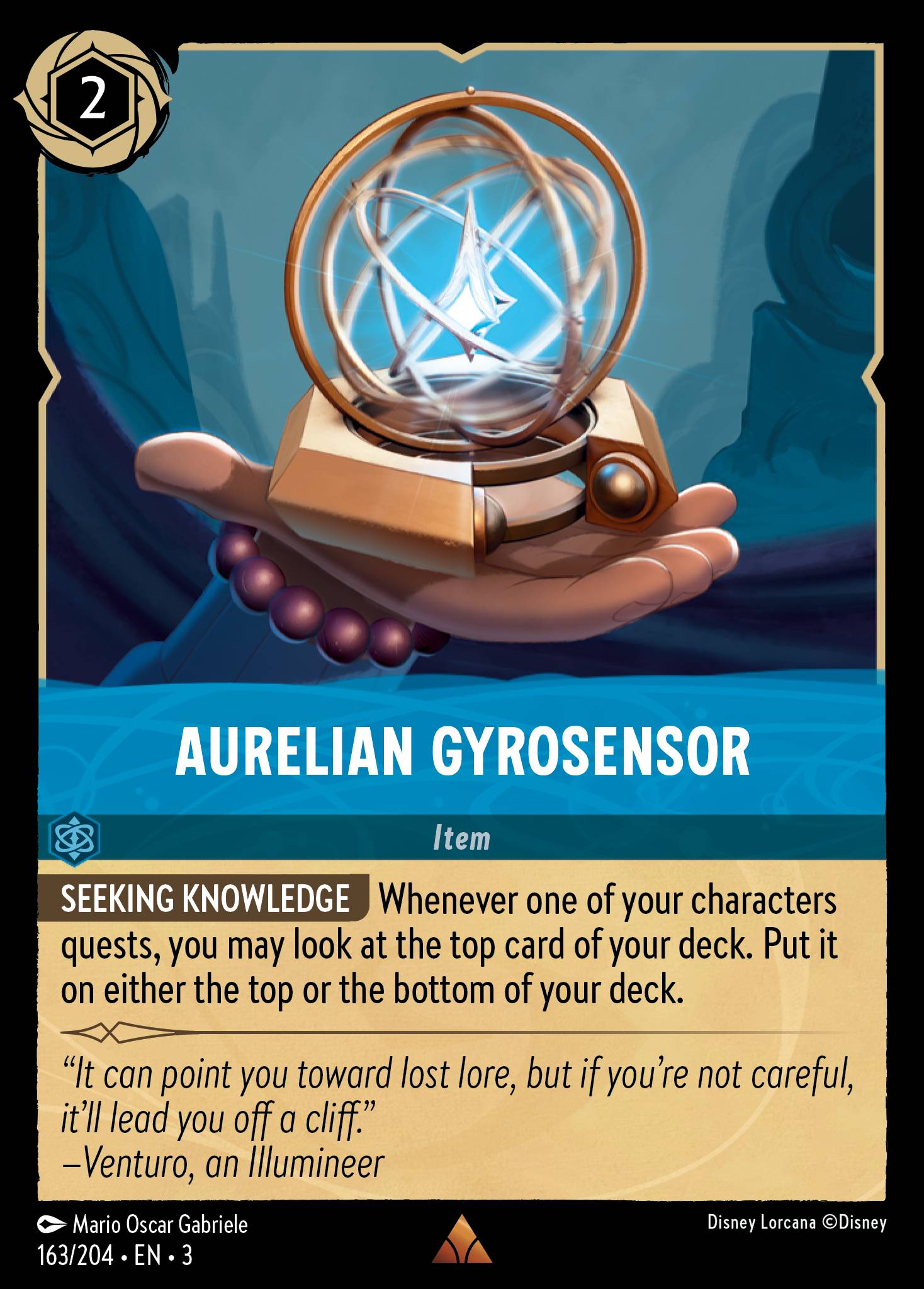 Aurelian Gyrosensor - Rare Lorcana Card