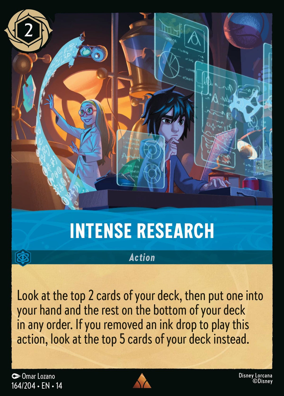 Intense Research - Rare Lorcana Card