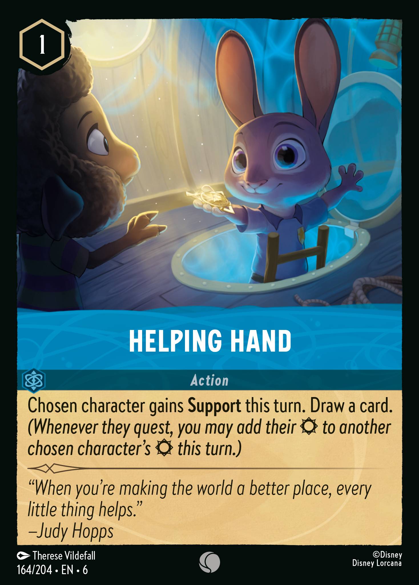 Helping Hand - Common Lorcana Card