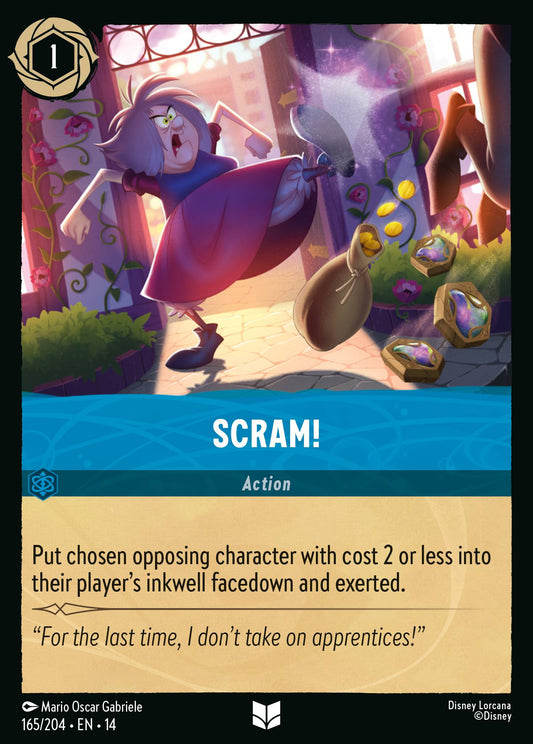 Scram! - Uncommon Lorcana Card