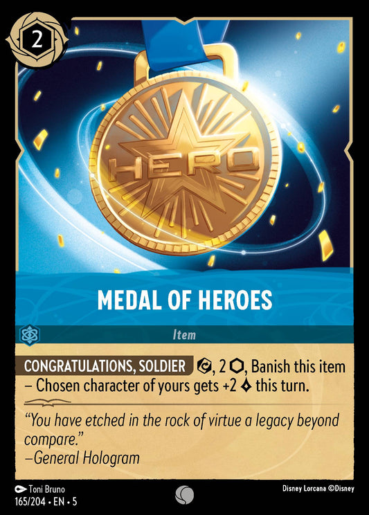Medal of Heroes - Common Lorcana Card