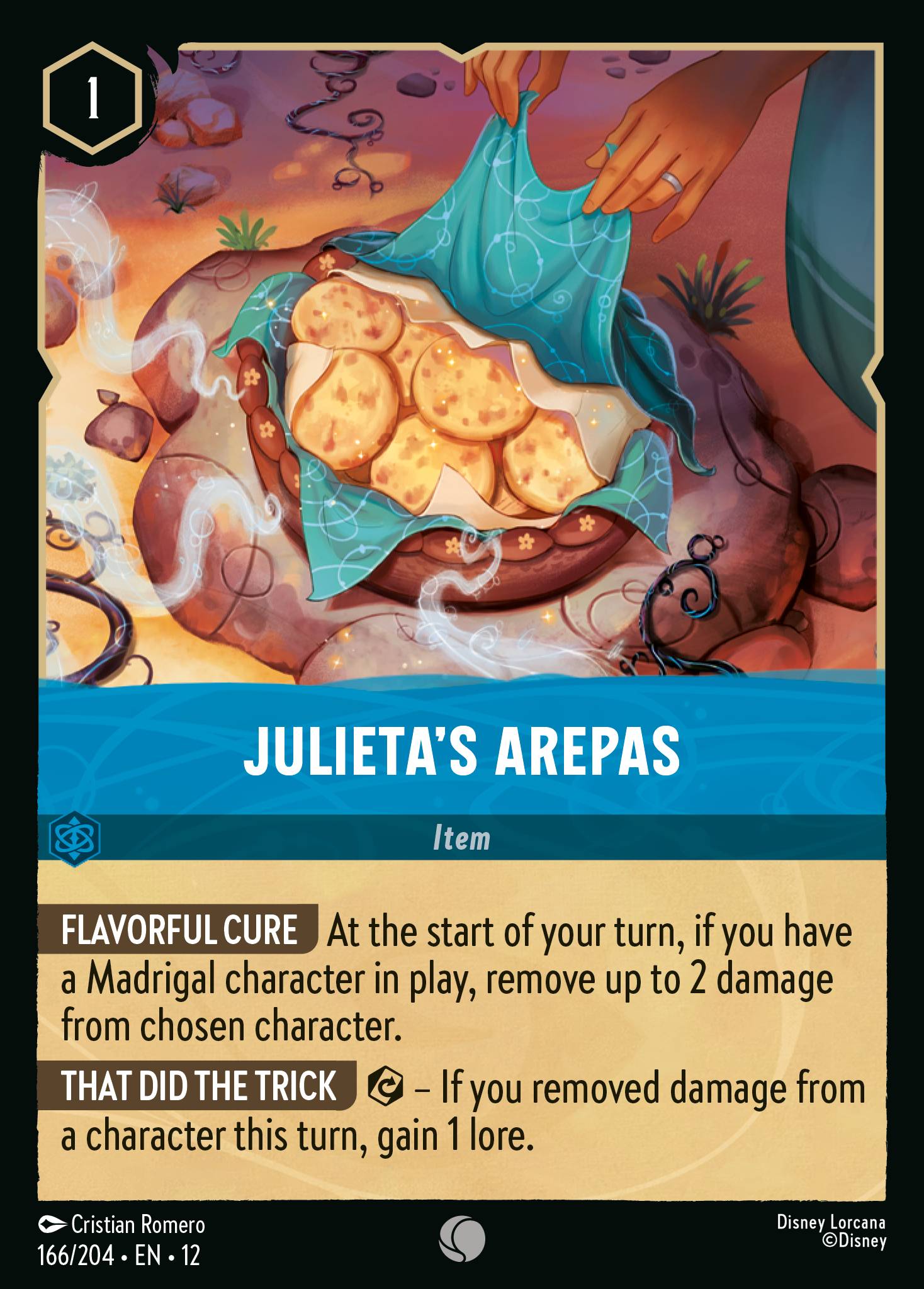 Julieta's Arepas - Common Lorcana Card