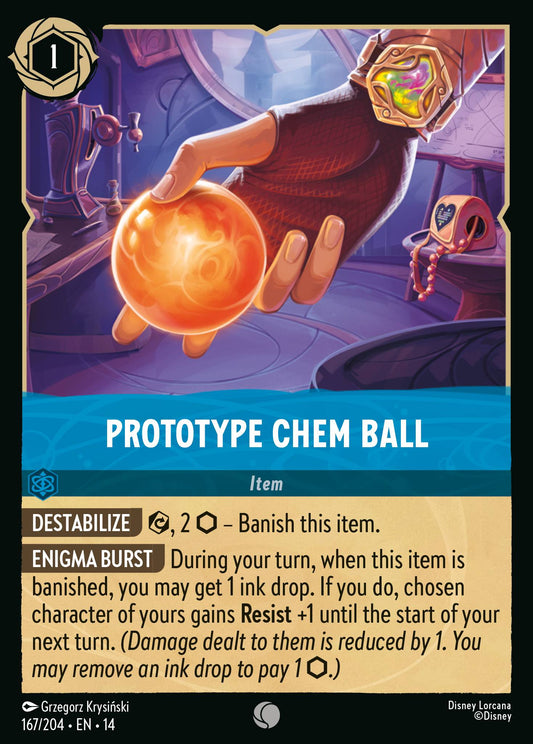 Prototype Chem Ball - Common Lorcana Card