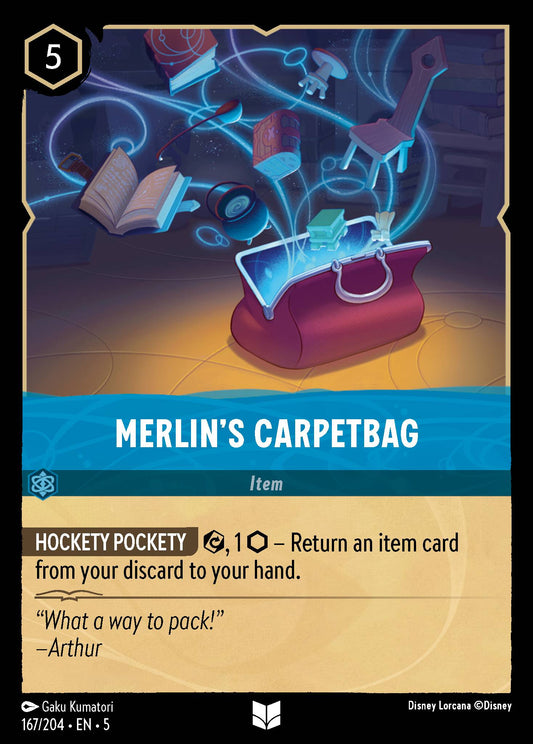 Merlin's Carpetbag - Uncommon Lorcana Card